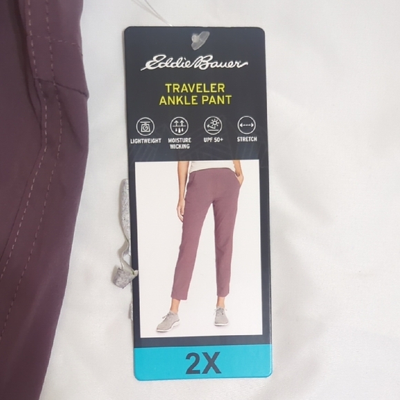 NWT Eddie Bauer Traveler Ankle Pant, Color People Size 2X - Picture 15 of 15